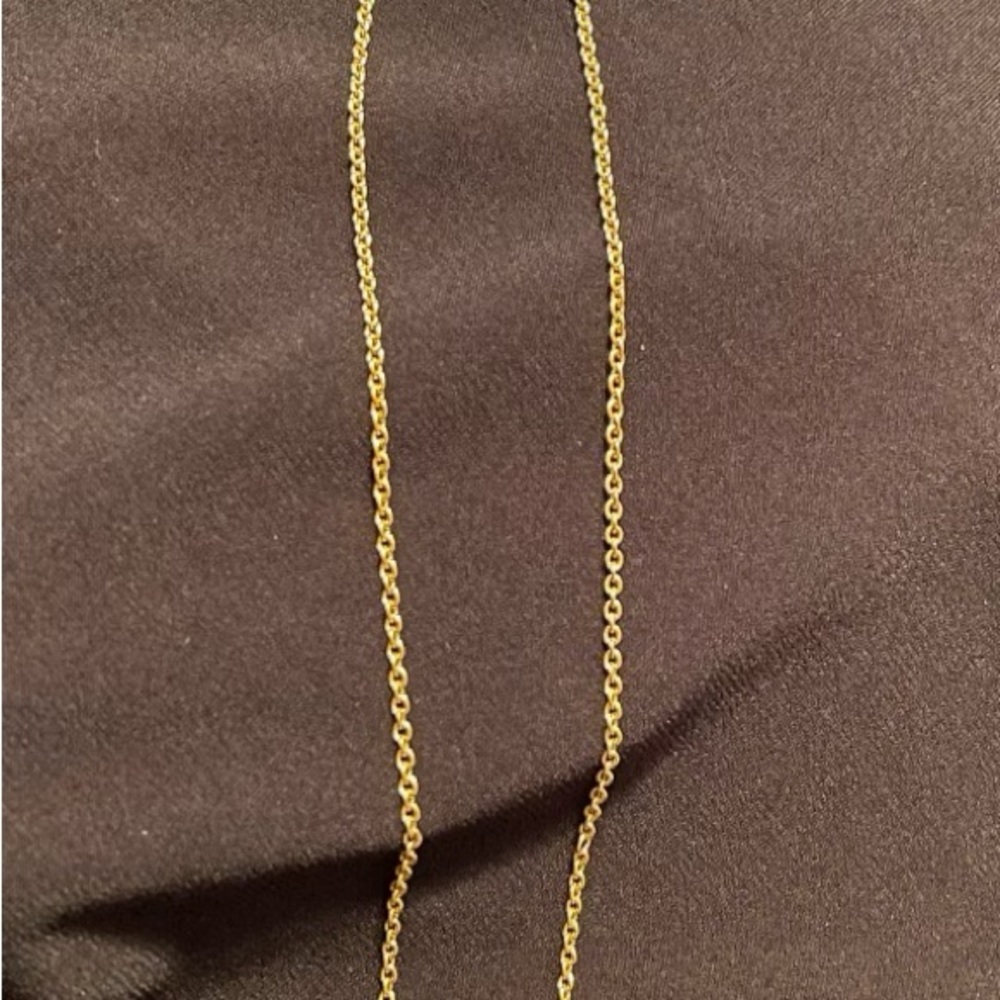 See Photos. Yellow 925 Sterling Silver 24 inches. O Chain Elegant Necklace,